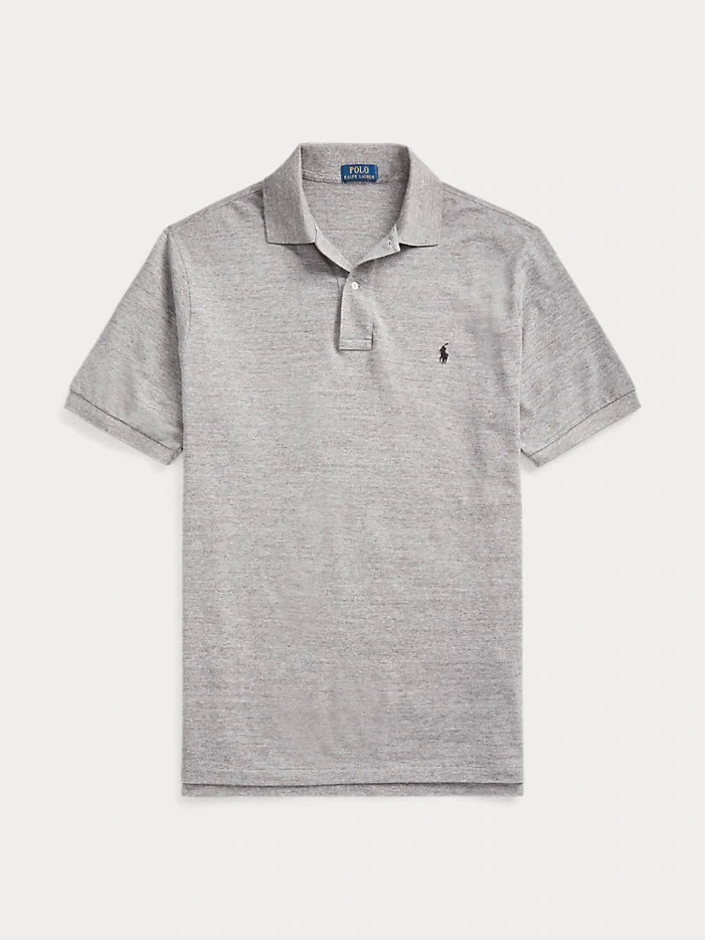 Polo Ralph Lauren Men's The Iconic Polo Heather Grey Short-Sleeve Polo Medium